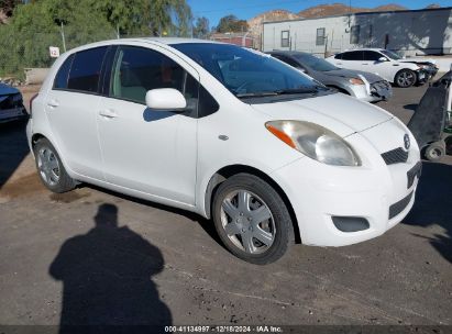 2011 TOYOTA YARIS White  gas JTDKT4K33B5333135 photo #1