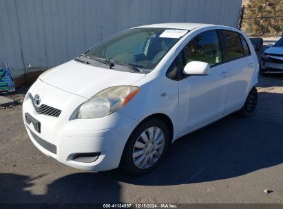 2011 TOYOTA YARIS White  gas JTDKT4K33B5333135 photo #3