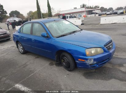 2005 HYUNDAI ELANTRA GLS/GT Blue  Gasoline KMHDN46D35U001692 photo #1