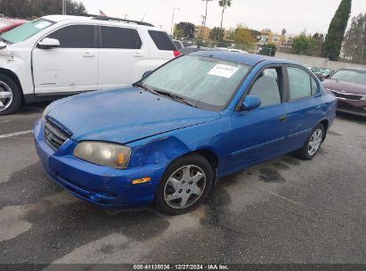 2005 HYUNDAI ELANTRA GLS/GT Blue  Gasoline KMHDN46D35U001692 photo #3