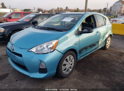 2012 TOYOTA PRIUS C TWO Blue  Hybrid JTDKDTB38C1010599 photo #3