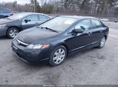 2008 HONDA CIVIC LX Black  Gasoline 2HGFA16528H332868 photo #3