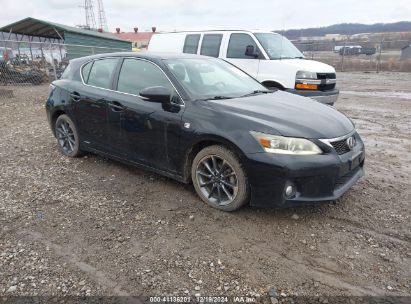 2012 LEXUS CT 200H PREMIUM Black  Hybrid JTHKD5BH2C2079840 photo #1