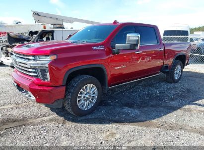 2022 CHEVROLET SILVERADO 2500HD 4WD  STANDARD BED HIGH COUNTRY Red  Diesel 1GC4YREY4NF362169 photo #3