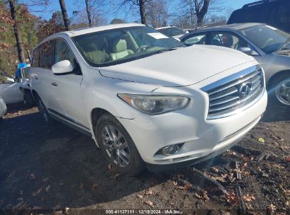 2013 INFINITI JX35 White  Gasoline 5N1AL0MNXDC350561 photo #1