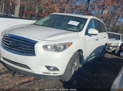 2013 INFINITI JX35 White  Gasoline 5N1AL0MNXDC350561 photo #3