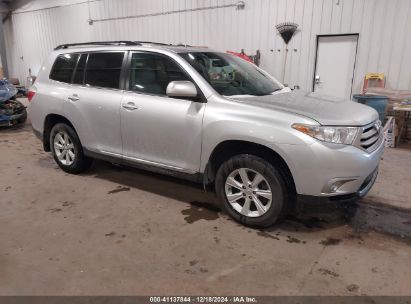 2013 TOYOTA HIGHLANDER SE V6 Silver  Gasoline 5TDBK3EH3DS261466 photo #1