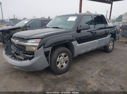 2002 CHEVROLET AVALANCHE 1500 Black  Gasoline 3GNEK13T62G101013 photo #3