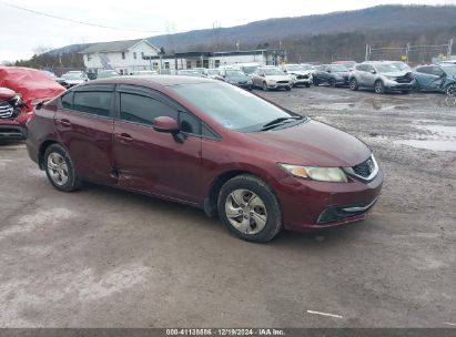 2013 HONDA CIVIC LX Maroon  Gasoline 19XFB2F55DE076829 photo #1