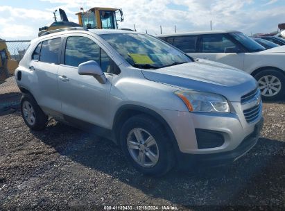 2016 CHEVROLET TRAX LT Silver  Gasoline 3GNCJPSB5GL174281 photo #1