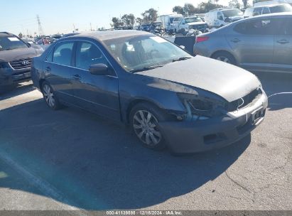 2007 HONDA ACCORD 3.0 EX Gray  Gasoline 1HGCM66537A047763 photo #1