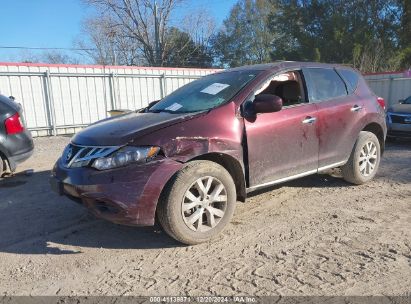 2014 NISSAN MURANO S Maroon  Gasoline JN8AZ1MU6EW408380 photo #3