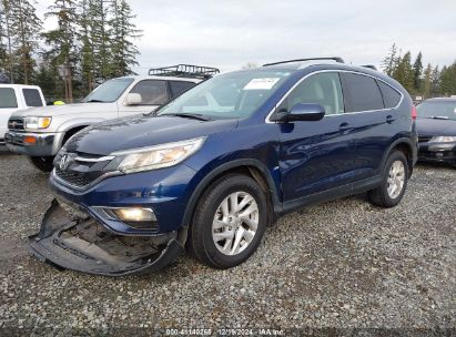 2015 HONDA CR-V EX-L Blue  Gasoline 2HKRM4H76FH664139 photo #3