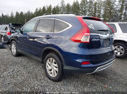 2015 HONDA CR-V EX-L Blue  Gasoline 2HKRM4H76FH664139 photo #4