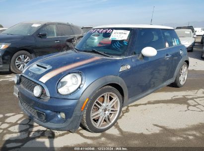 2011 MINI COOPER S Blue  Gasoline WMWSV3C50BTY15560 photo #3