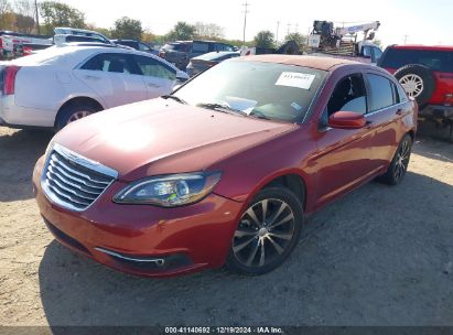 2014 CHRYSLER 200 TOURING Red  Gasoline 1C3CCBBB8EN107472 photo #3