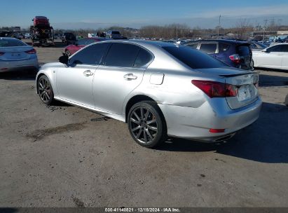 2014 LEXUS GS 350 Silver  Gasoline JTHCE1BL6E5023447 photo #4