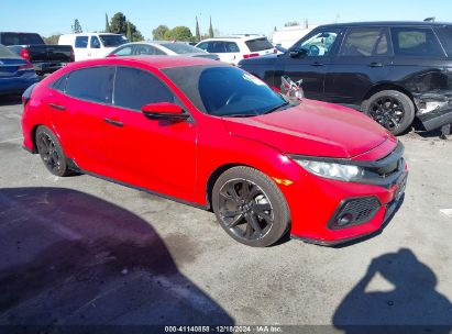 2018 HONDA CIVIC SPORT Red  Gasoline SHHFK7H47JU421932 photo #1