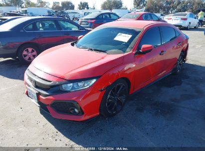 2018 HONDA CIVIC SPORT Red  Gasoline SHHFK7H47JU421932 photo #3