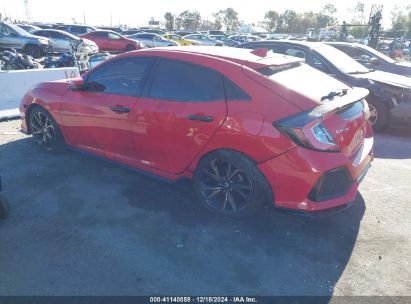 2018 HONDA CIVIC SPORT Red  Gasoline SHHFK7H47JU421932 photo #4