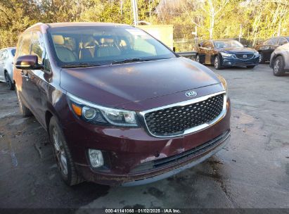 2015 KIA SEDONA EX Burgundy  Gasoline KNDMC5C19F6024362 photo #1