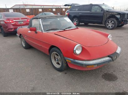 1987 ALFA ROMEO SPIDER VELOCE Red  Gasoline ZARBA5581H1048846 photo #1