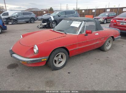 1987 ALFA ROMEO SPIDER VELOCE Red  Gasoline ZARBA5581H1048846 photo #3