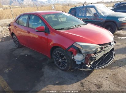 2015 TOYOTA COROLLA S PLUS Red  Gasoline 5YFBURHE4FP310183 photo #1