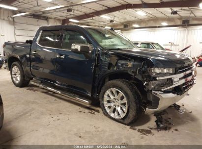 2022 CHEVROLET SILVERADO 1500 LTD Blue  Gasoline 1GCUYGED2NZ142187 photo #1