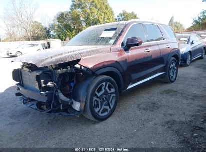 2023 HYUNDAI PALISADE SEL Maroon  Gasoline KM8R4DGE9PU640887 photo #3