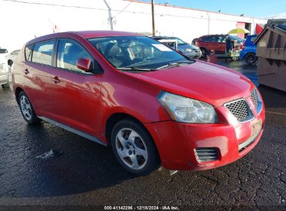 2009 PONTIAC VIBE Red  Gasoline 5Y2SL678X9Z419898 photo #1