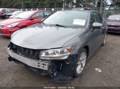 2014 LEXUS CT 200H Gray  Hybrid JTHKD5BH2E2178242 photo #3