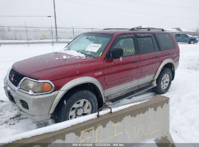 2001 MITSUBISHI MONTERO SPORT XLS Red  Gasoline JA4MT31H01P054478 photo #3