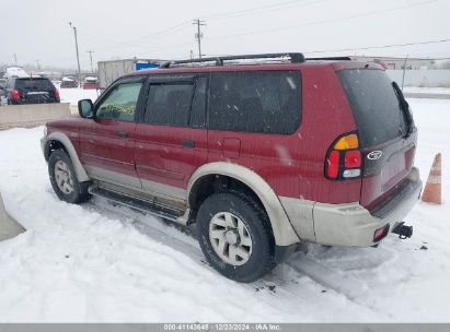 2001 MITSUBISHI MONTERO SPORT XLS Red  Gasoline JA4MT31H01P054478 photo #4