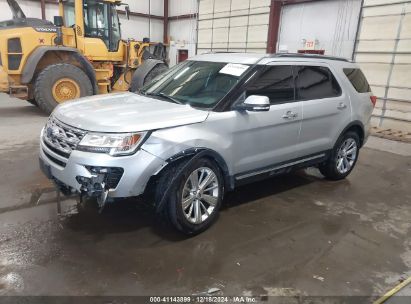 2019 FORD EXPLORER LIMITED Silver  Gasoline 1FM5K8F89KGB42820 photo #3