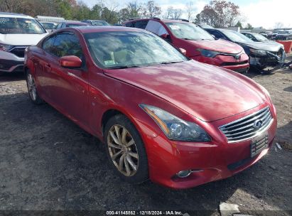 2014 INFINITI Q60 Red  Gasoline JN1CV6EL5EM130282 photo #1