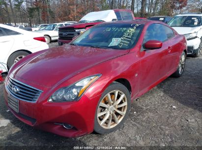 2014 INFINITI Q60 Red  Gasoline JN1CV6EL5EM130282 photo #3