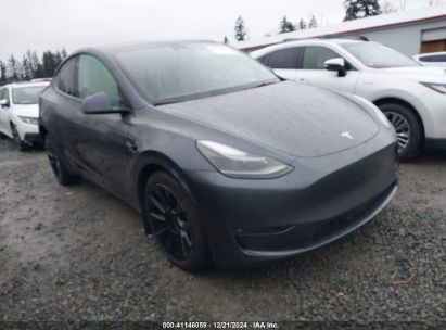 2023 TESLA MODEL Y AWD/LONG RANGE DUAL MOTOR ALL-WHEEL DRIVE Gray  Electric 7SAYGDEE8PF697118 photo #1