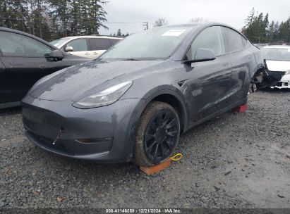 2023 TESLA MODEL Y AWD/LONG RANGE DUAL MOTOR ALL-WHEEL DRIVE Gray  Electric 7SAYGDEE8PF697118 photo #3