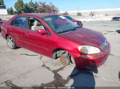 2005 TOYOTA COROLLA LE Red  Gasoline 2T1BR30E75C486217 photo #1