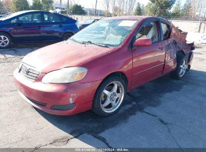 2005 TOYOTA COROLLA LE Red  Gasoline 2T1BR30E75C486217 photo #3