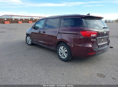 2017 KIA SEDONA LX Red  Gasoline KNDMB5C11H6246674 photo #4