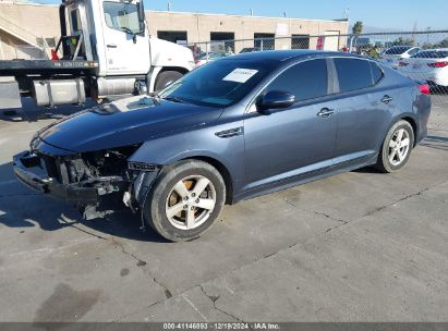 2015 KIA OPTIMA LX Gray  Gasoline KNAGM4A70F5611600 photo #3