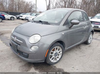 2012 FIAT 500 POP Gray  Gasoline 3C3CFFARXCT124610 photo #3