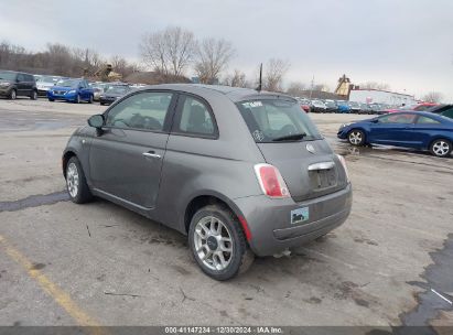 2012 FIAT 500 POP Gray  Gasoline 3C3CFFARXCT124610 photo #4