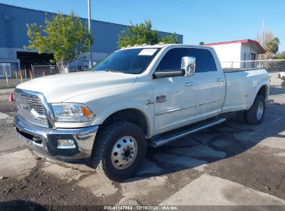 2018 RAM 3500 LARAMIE LONGHORN  4X4 8' BOX White  Diesel 3C63RRKL0JG385529 photo #3