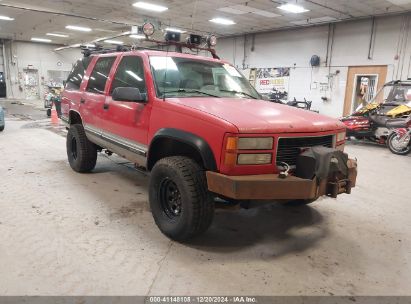 1999 GMC YUKON Red  Gasoline 1GKEK13RXX1798533 photo #1