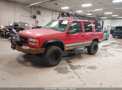 1999 GMC YUKON Red  Gasoline 1GKEK13RXX1798533 photo #3