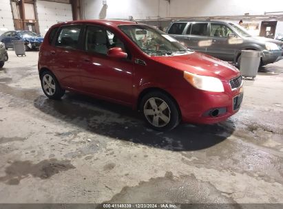 2009 CHEVROLET AVEO LT Red  Gasoline KL1TG66E49B389619 photo #1