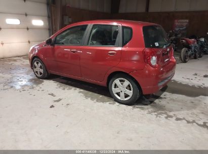 2009 CHEVROLET AVEO LT Red  Gasoline KL1TG66E49B389619 photo #4